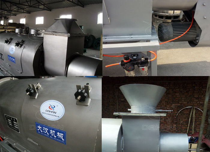 氣旋篩：電機(jī)，進(jìn)料口，氣壓裝置等特寫(xiě)圖片