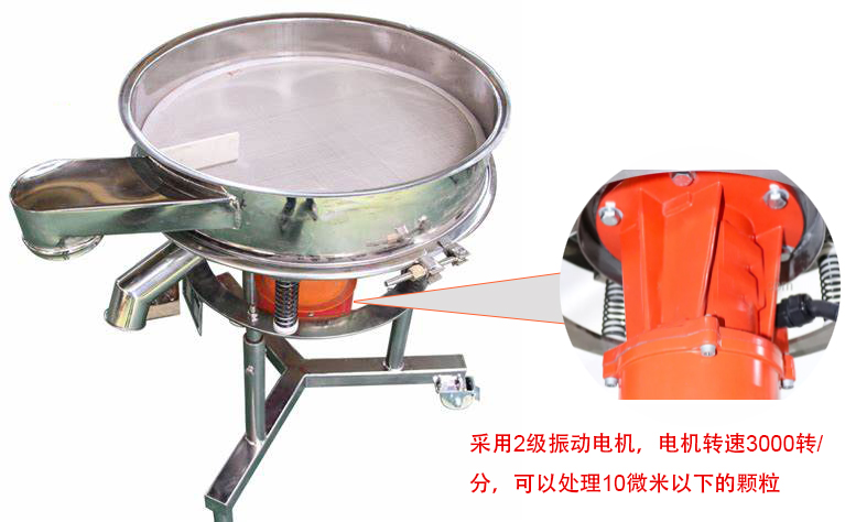 高頻篩特點：框體加高可防止?jié){液往外飛濺；加擋料板可加快排料，提高篩分效率