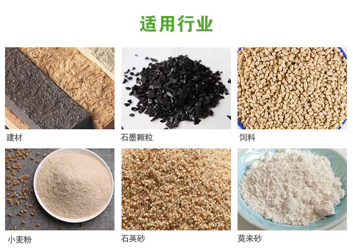 高頻振動篩主要用于化工，建材，石墨顆粒，飼料，小麥粉，石英砂，豆?jié){，果汁等各種物料的干法、濕法篩分、分級、脫水，過濾。