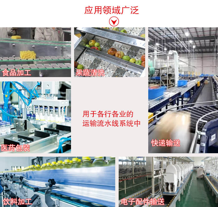 鏈板輸送機適用行業(yè)：食品加工，果蔬清洗等行業(yè)